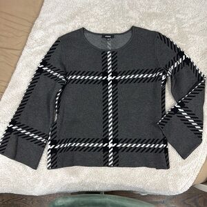 Monochrome Sweater - gray / grey / black / white
